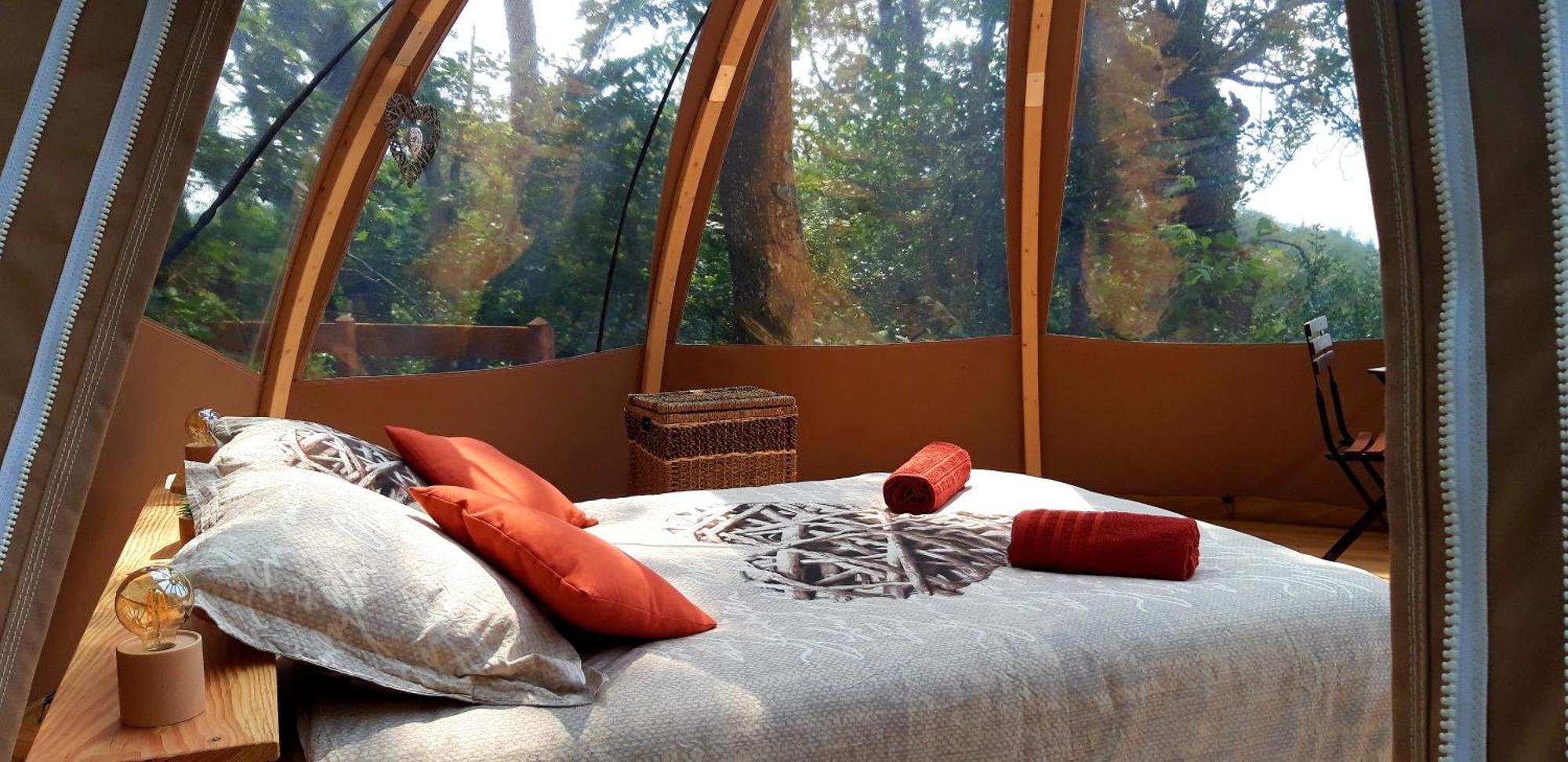 Le Mobil'Dome A Marie Hotel Cambounes Ngoại thất bức ảnh