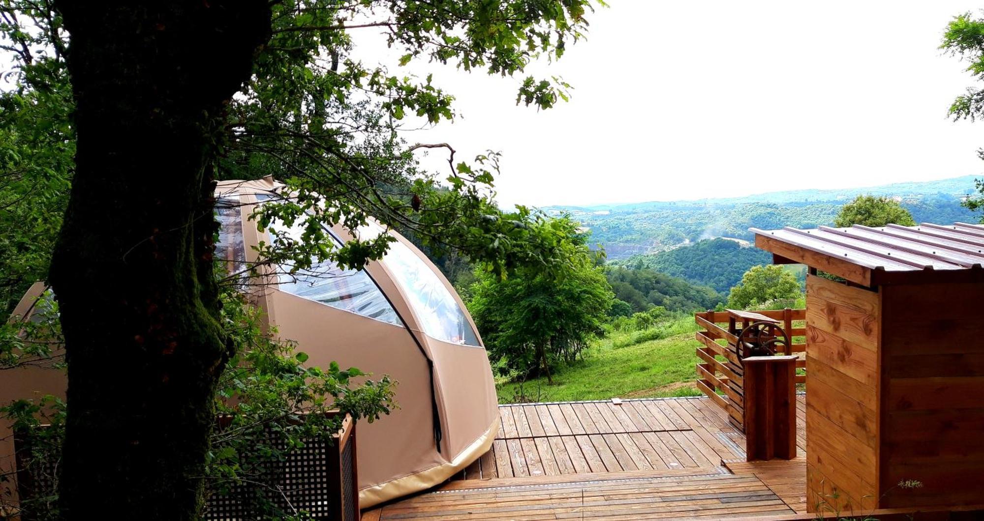 Le Mobil'Dome A Marie Hotel Cambounes Ngoại thất bức ảnh