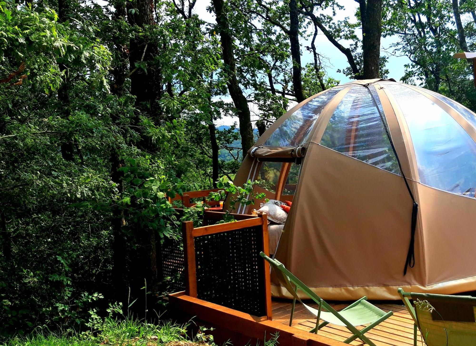 Le Mobil'Dome A Marie Hotel Cambounes Ngoại thất bức ảnh