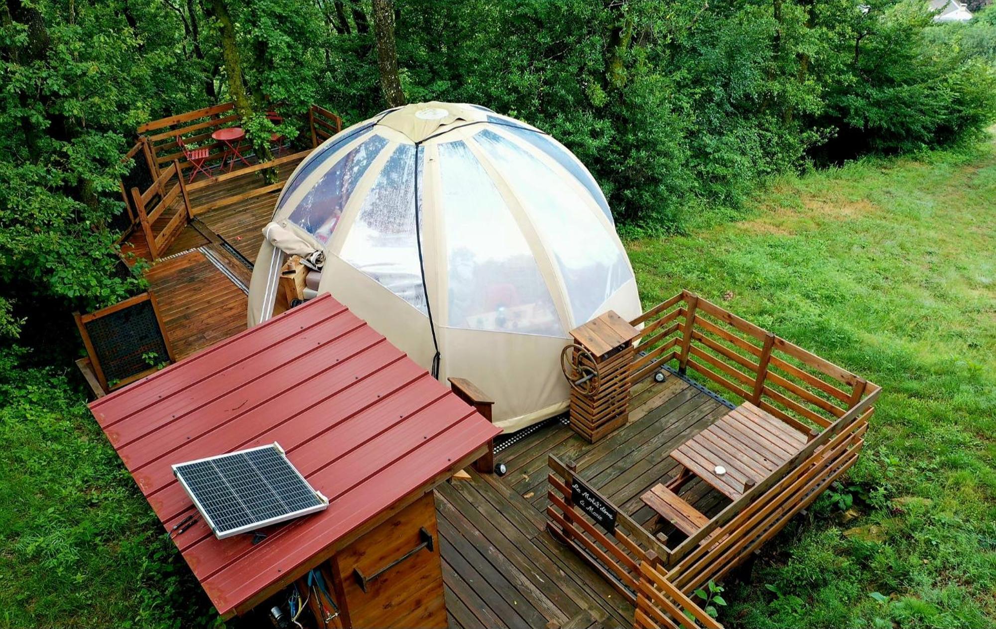 Le Mobil'Dome A Marie Hotel Cambounes Ngoại thất bức ảnh